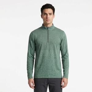 Lululemon Metal Vent Tech 1/2 Zip Pullover Men's 2XL Green Smoked Spruce Heather